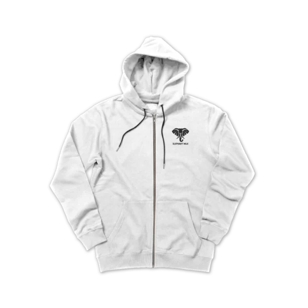 Zip-Up Hoodie 1 Elephant Milk